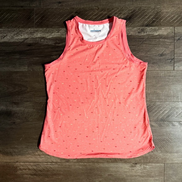 Columbia Sportswear Company Tops - Columbia Peach Cloud Between Lines Omni Freeze Tank Top | Medium